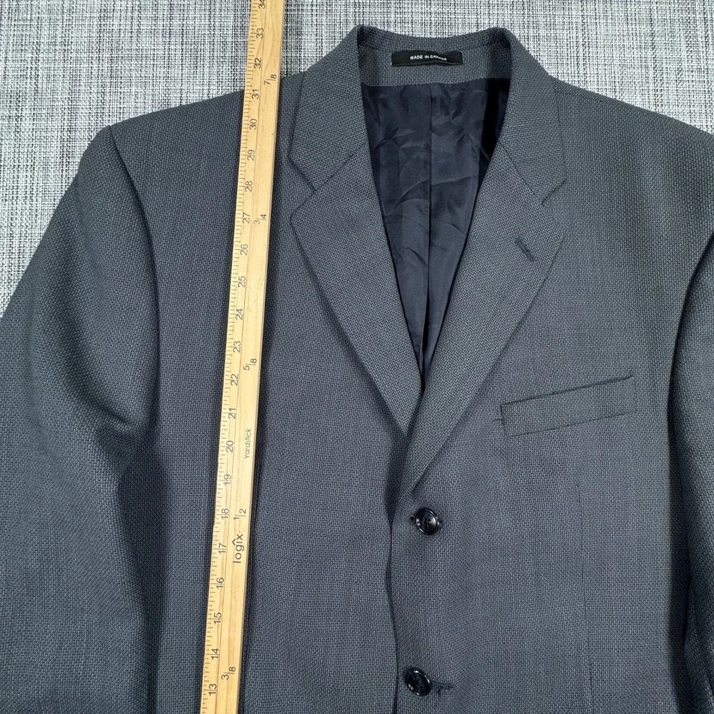 Calvin Klein Blazer Mens 44R Gray Wool Three Button Lined Sport Coat Canada